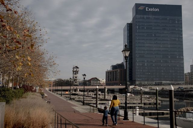 Exelon office in Baltimore; the company owns a major retail energy supplier.
