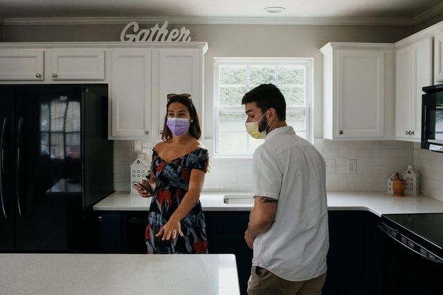 On a recent Sunday, Dominic Pollock and Brooke Terplan toured two open houses and visited two other homes with Danny Hazim in the Lehigh Valley.