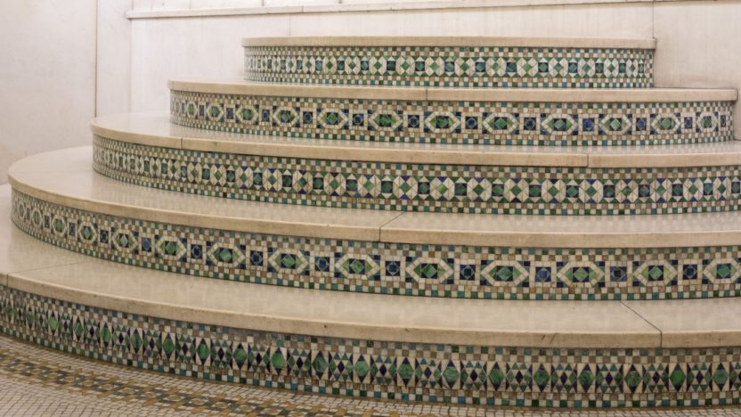 Mosaic on the stairs