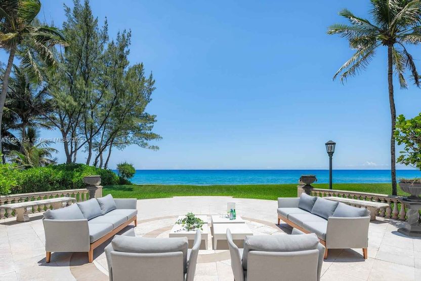 Miami mega mansion terrace