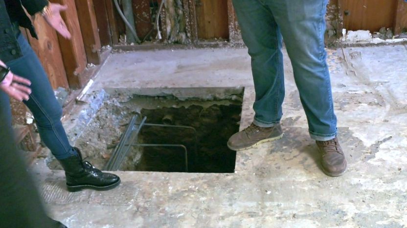 Five foot footing hole
