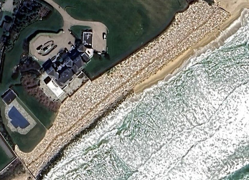 Aerial view of Taylor Swift's Rhode Island mansion.